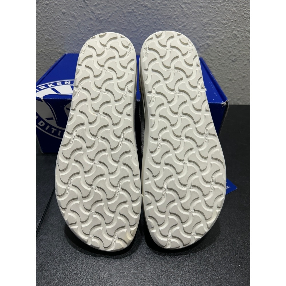 Birkenstock Barrie Slip On Sneaker Womens 38 L7 Grey Textile Suede New - Picture 8 of 10